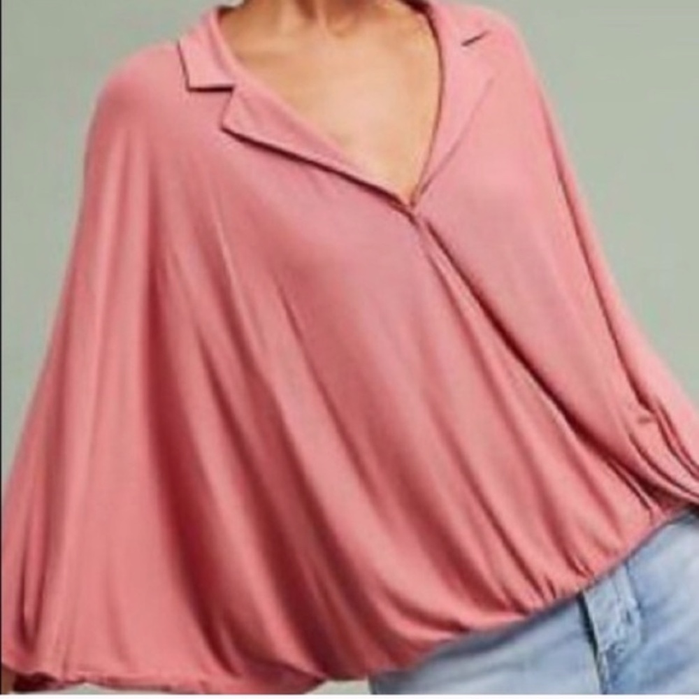 Anthropologie Postmark wrap top